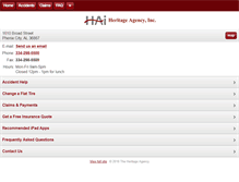 Tablet Screenshot of heritageagencyinc.net